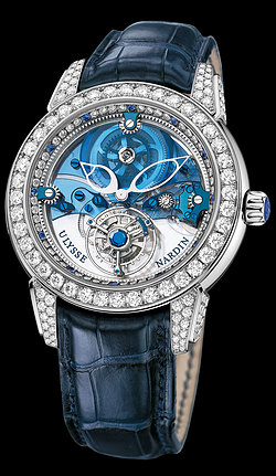 Replica Ulysse Nardin Exceptional Royal Blue Tourbillon Haute Joaillerie 799-93 replica Watch
